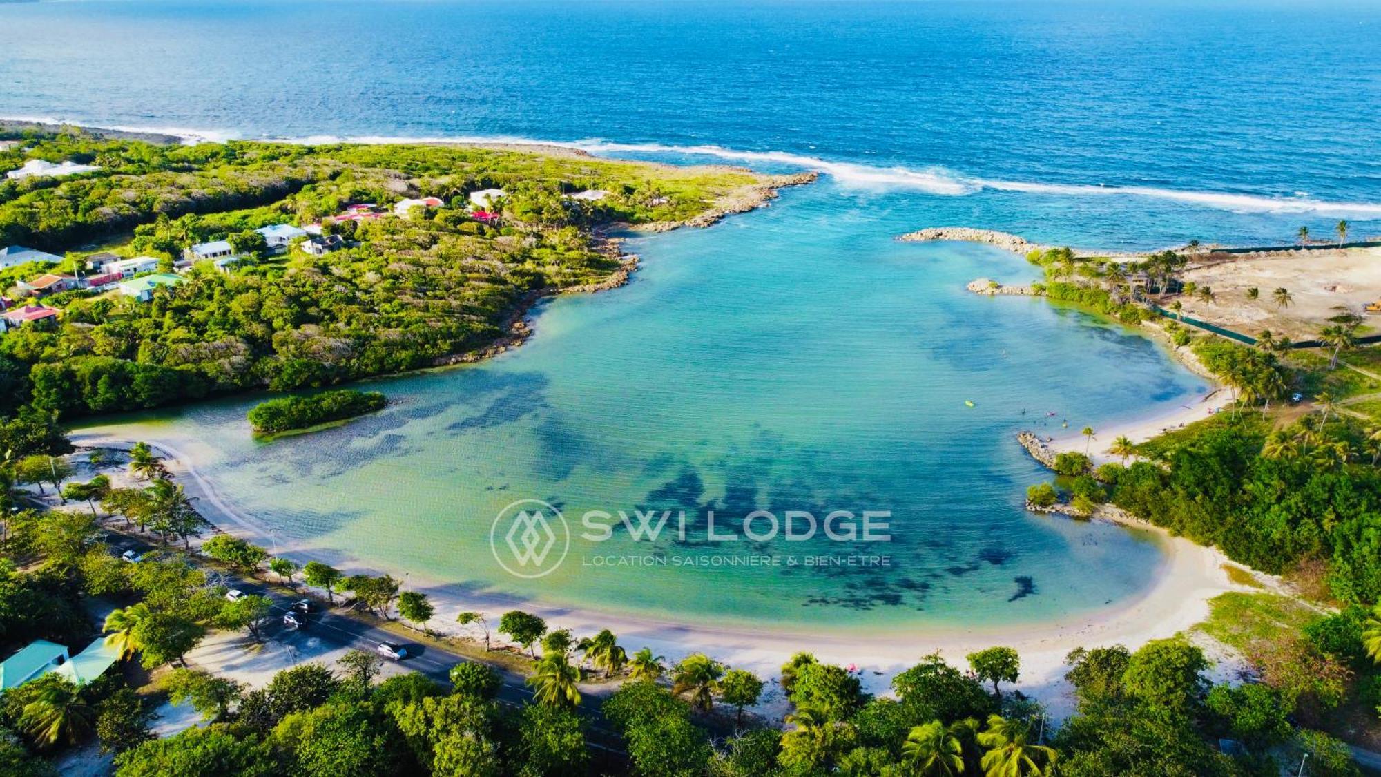Appartement SWI LODGE VUE SUR MER Le Moule Exterior foto